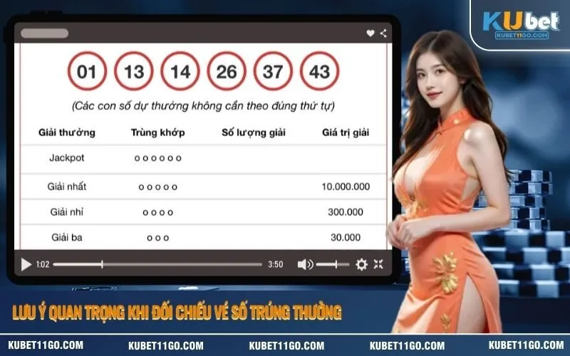 Lưu ý quan trọng khi đối chiếu vé số trúng thưởng