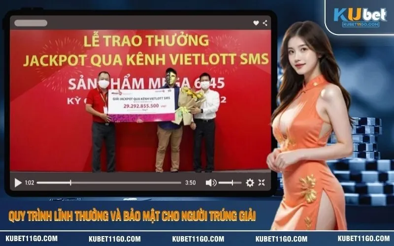 Quy trình lĩnh thưởng và bảo mật cho người trúng giải